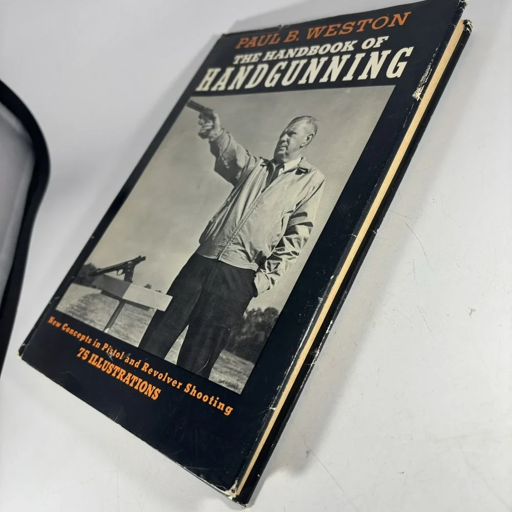 the Handbook of Handgunning by Paul B. Weston pistol shooting 1968 Vintage HC DJ